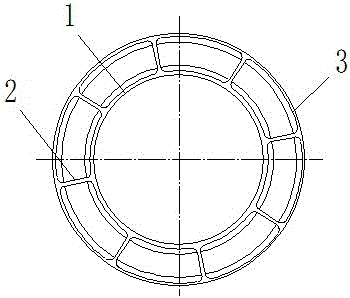 Composite material ground roller shaft core