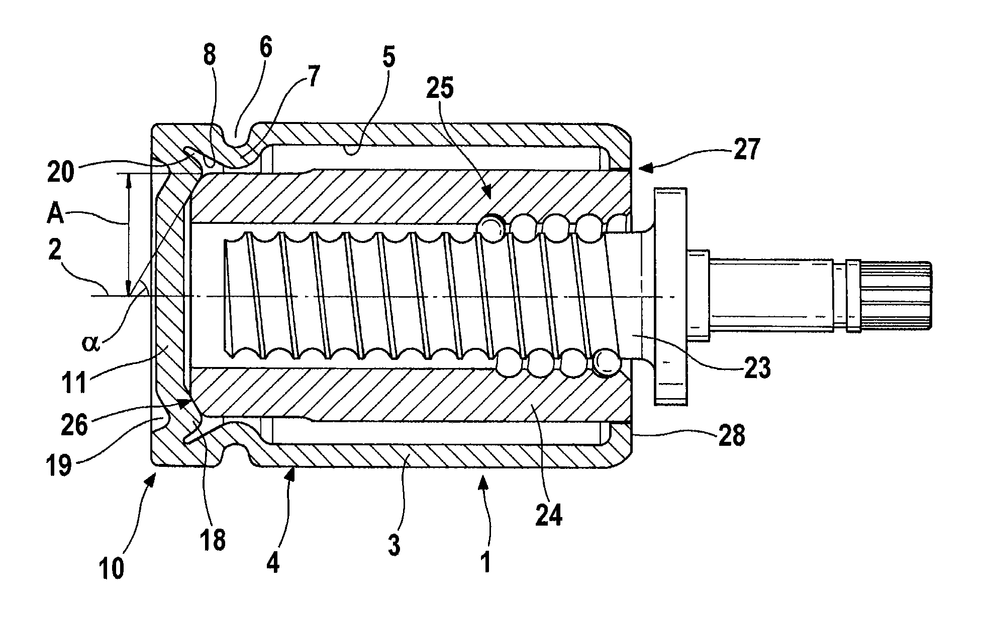 Multi-part piston construction for a brake caliper of a disk brake