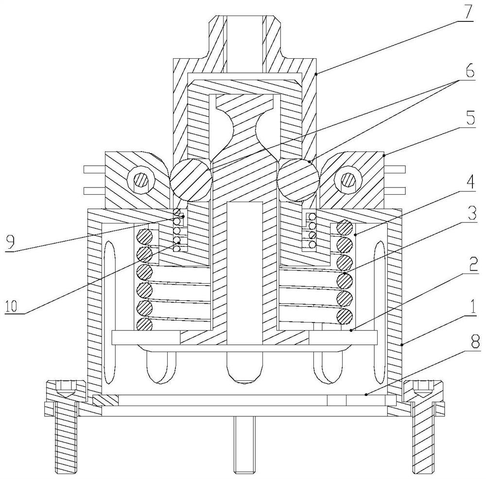 Thermally-induced fusing steel ball lock separating mechanism