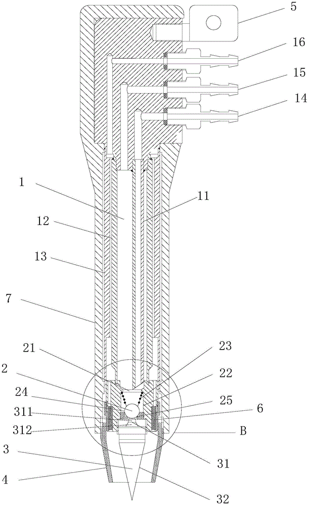 A high energy arc welding torch