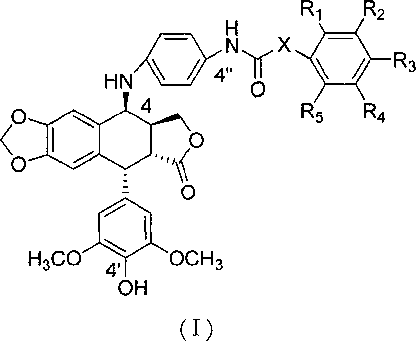 4-Substituted anilino epipodophyllotoxin derivatives and their uses