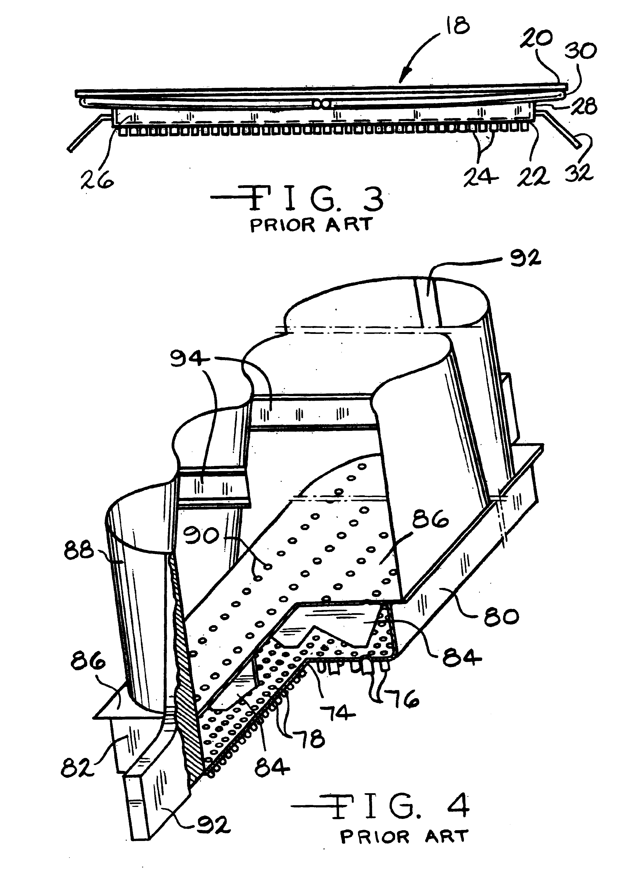 Screen for fiberizing bushings and method