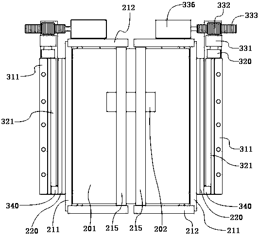 Reversing plate type double vertical corner line riveting mechanism for liner of refrigerator