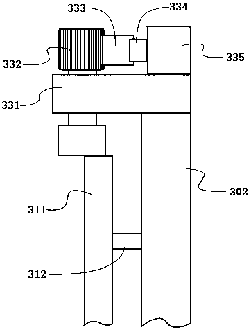 Reversing plate type double vertical corner line riveting mechanism for liner of refrigerator