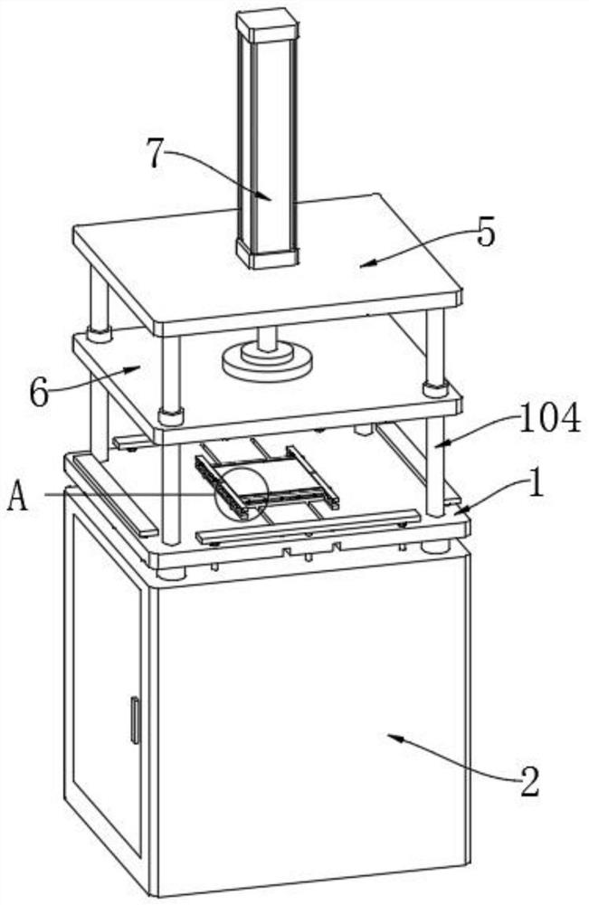 A stamping tool for reducing shape deformation at the edge of automobile stamping sheet