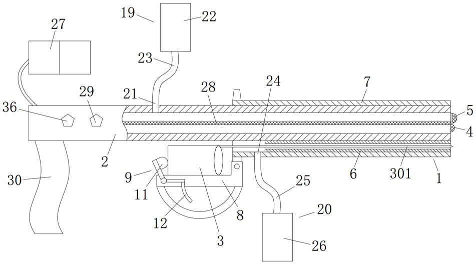 Multi-visual transurethral prostate needle biopsy system and use method thereof