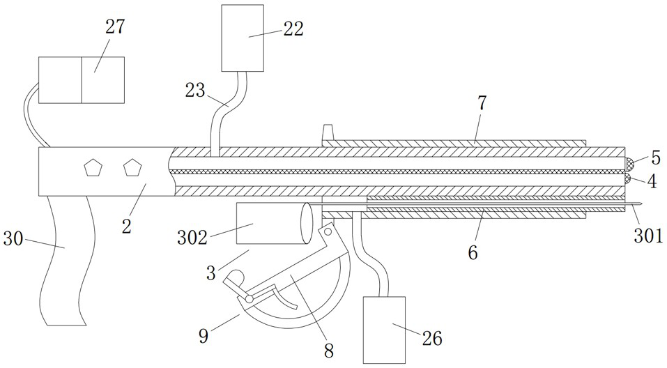 Multi-visual transurethral prostate needle biopsy system and use method thereof