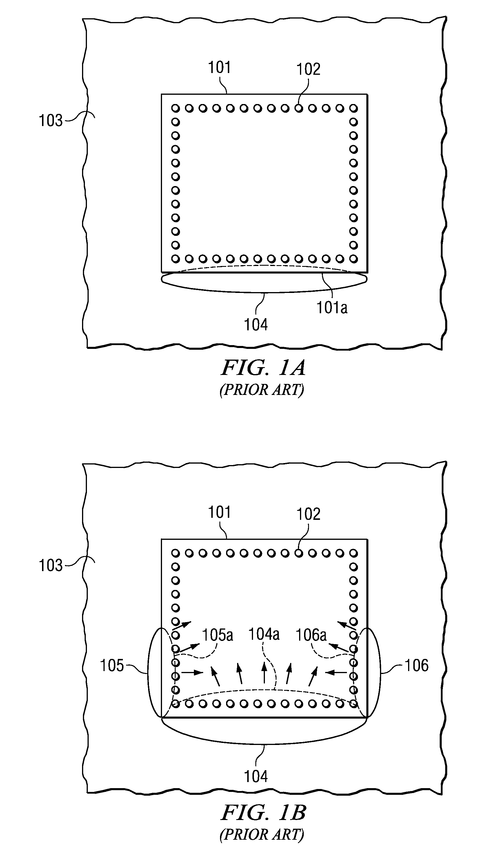 Grooved substrates for uniform underfilling solder ball assembled electronic devices