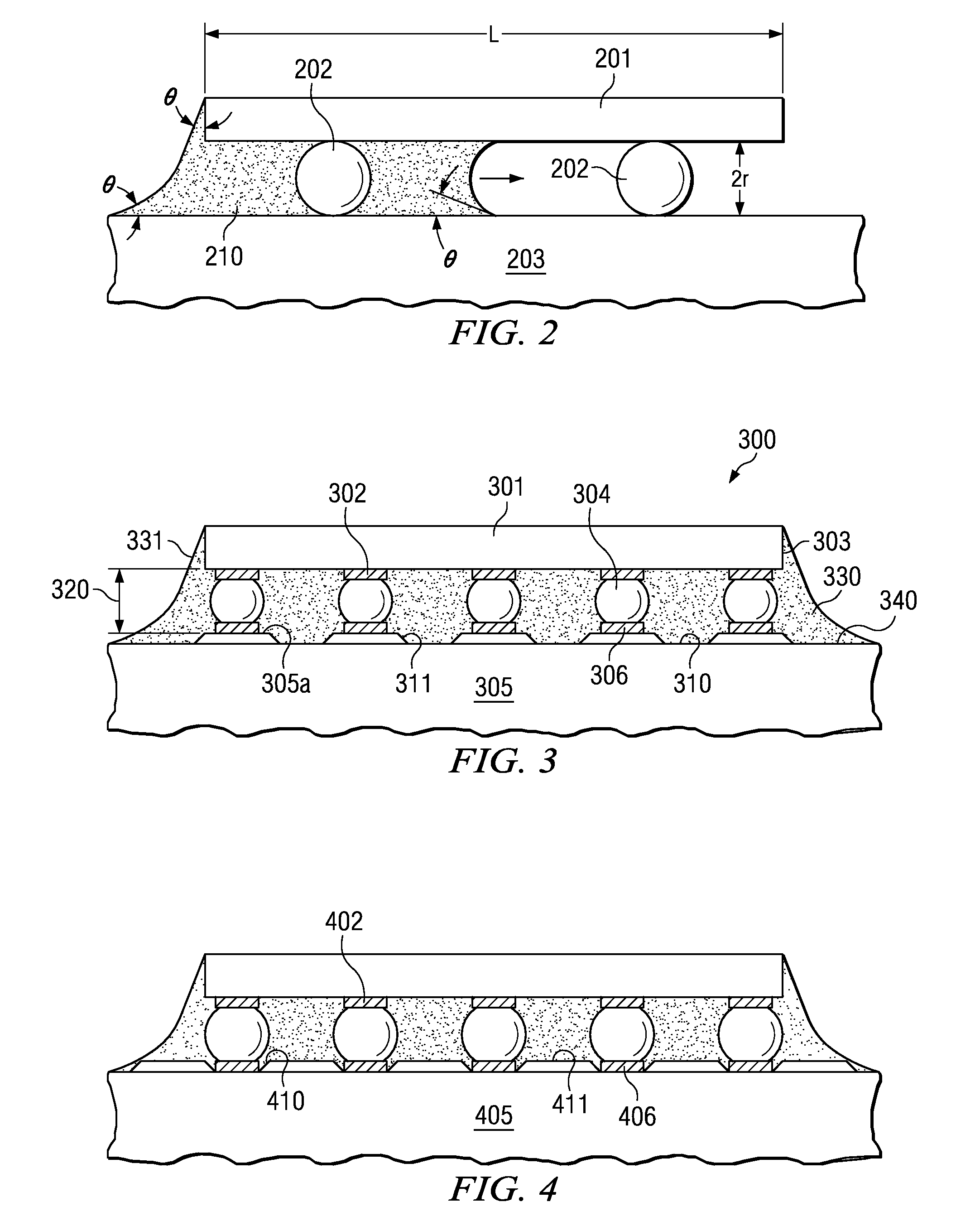 Grooved substrates for uniform underfilling solder ball assembled electronic devices