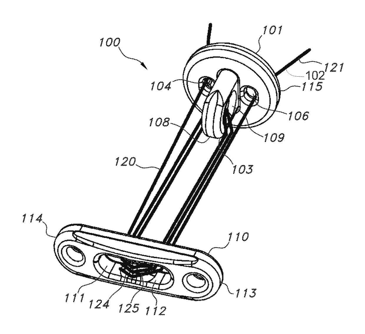 Knotless orthopedic stabilization system