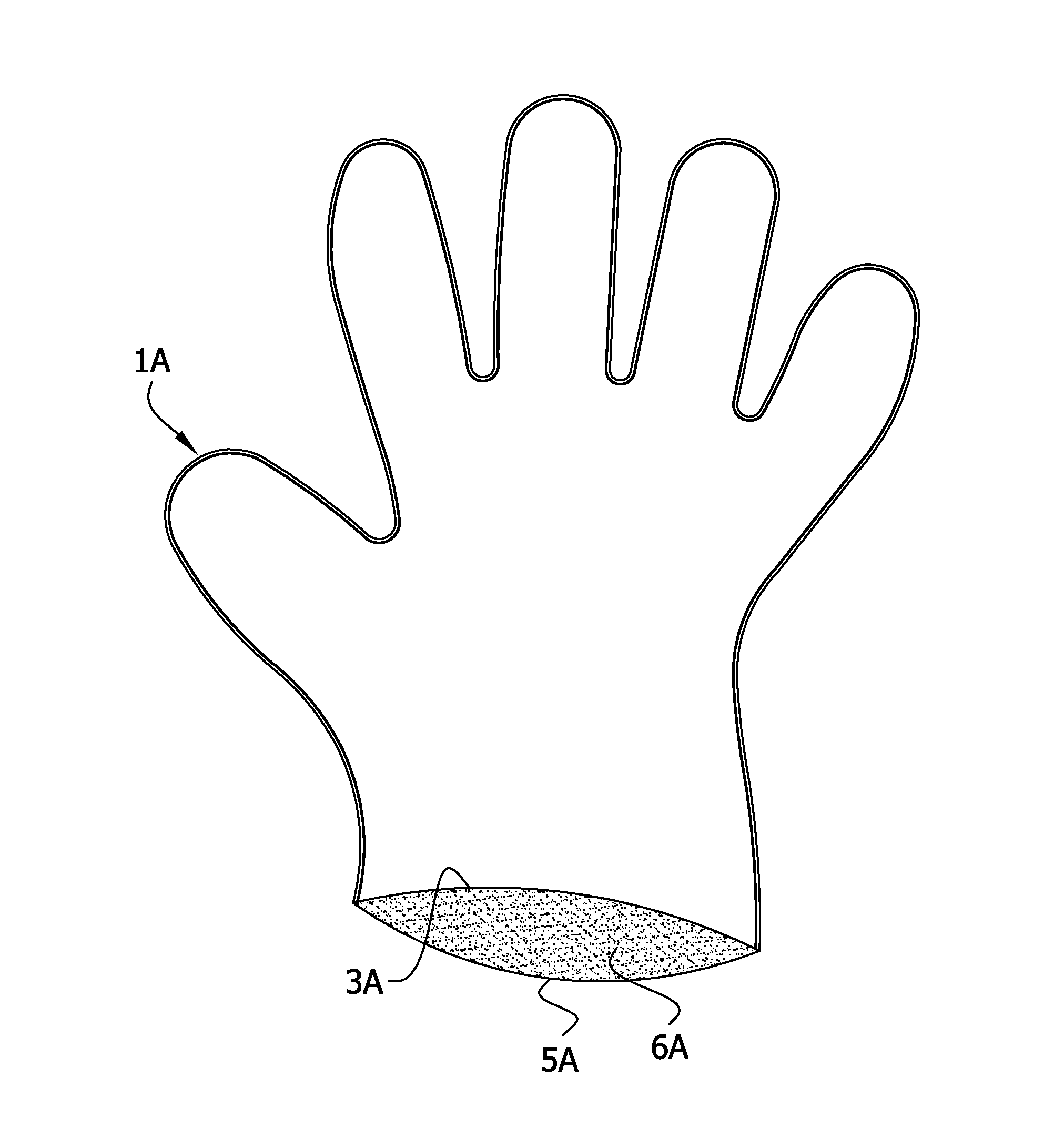 Disposable gloves and glove material compositions including a coloring agent