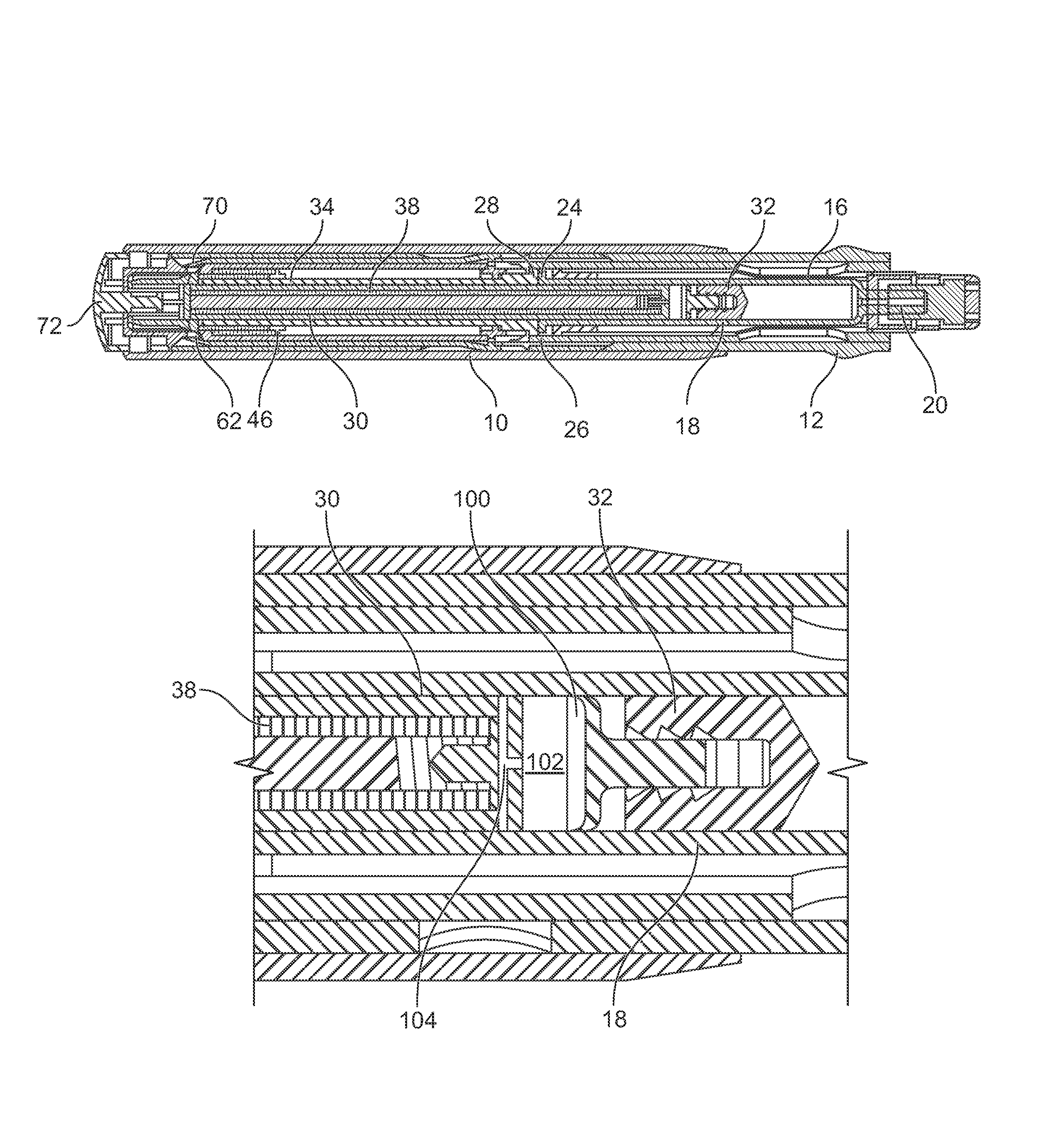 Injection device with dampening mechanism