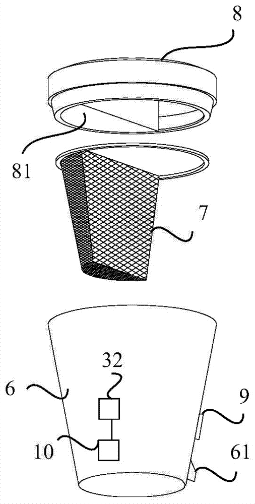 Water dispenser and water cup