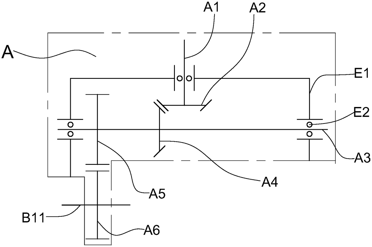 Forward and backward rotating tracked vehicle transmission