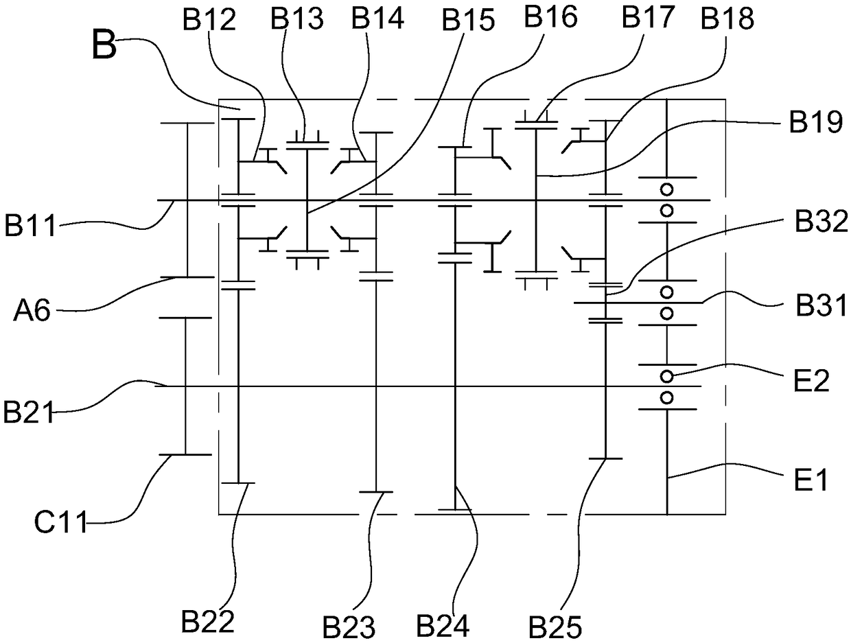 Forward and backward rotating tracked vehicle transmission