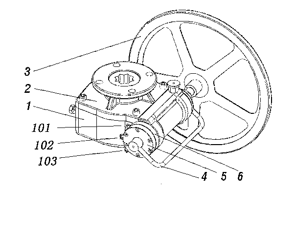 Clutch type safe switchover hand wheel mechanism of pneumatic actuator