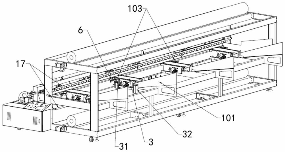 Wide-film wide-blade tube and bar piece packaging machine and horizontal packaging method