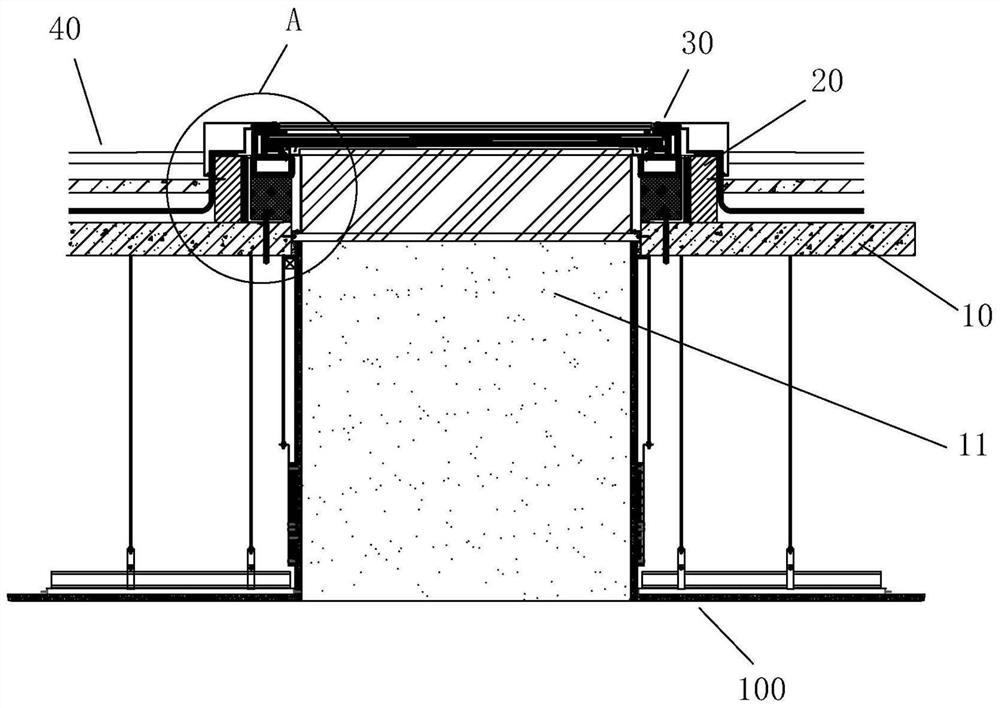 Fabricated waterproof glass daylighting roof