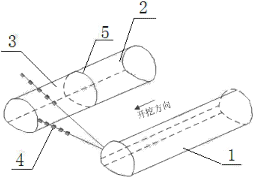 Dynamic test method for surrounding rock disturbed stress field during tunnel construction process