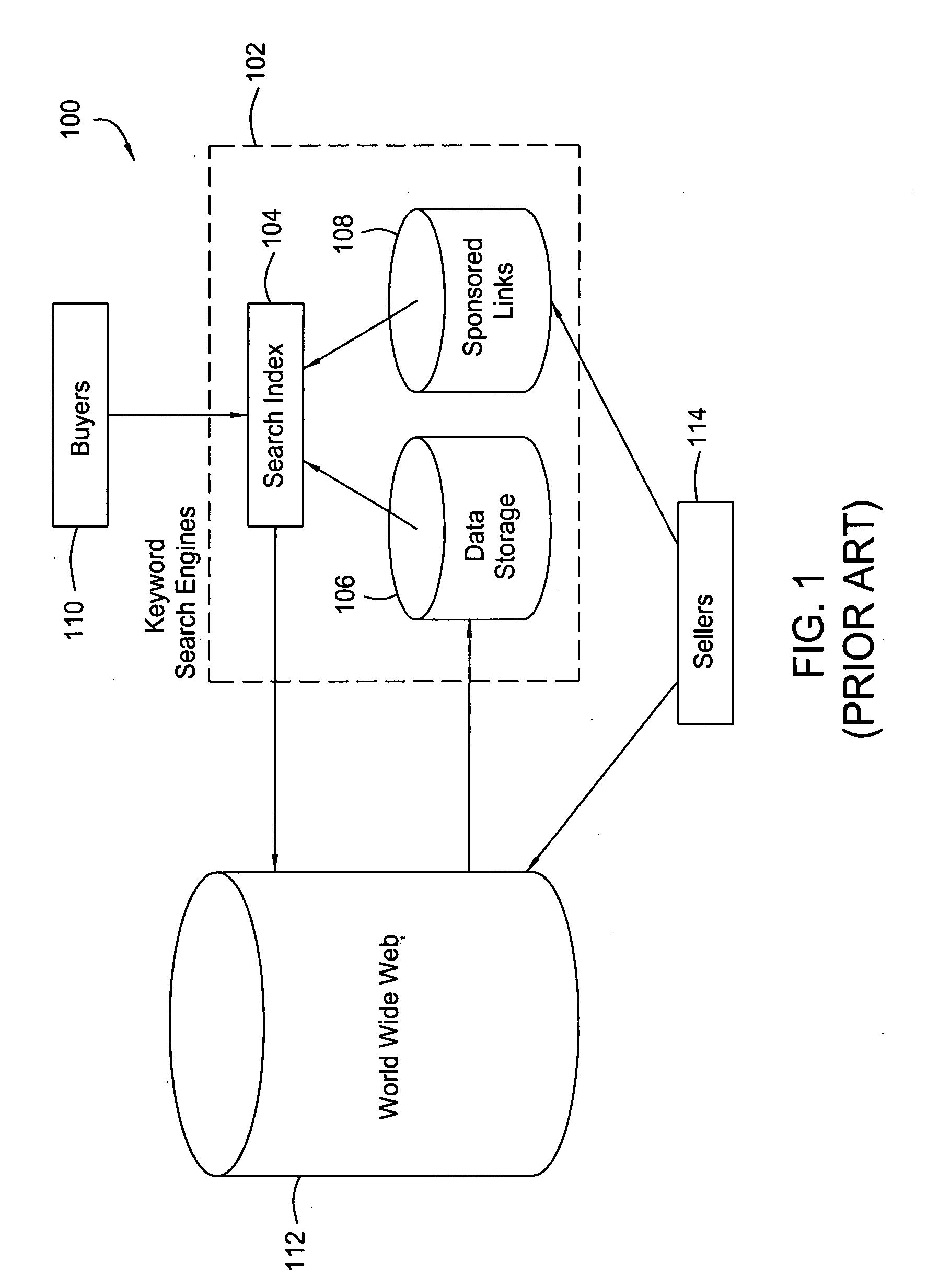 System, method and apparatus for electronically searching for an item