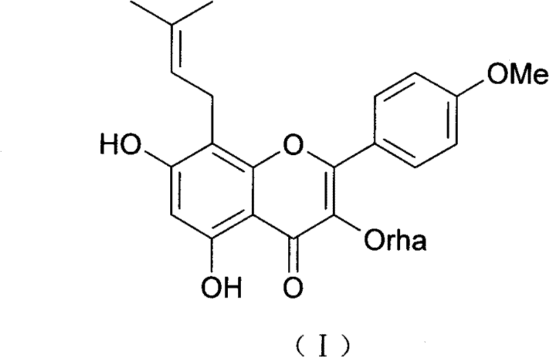 Method of preparing Baohuoside I from epimedium