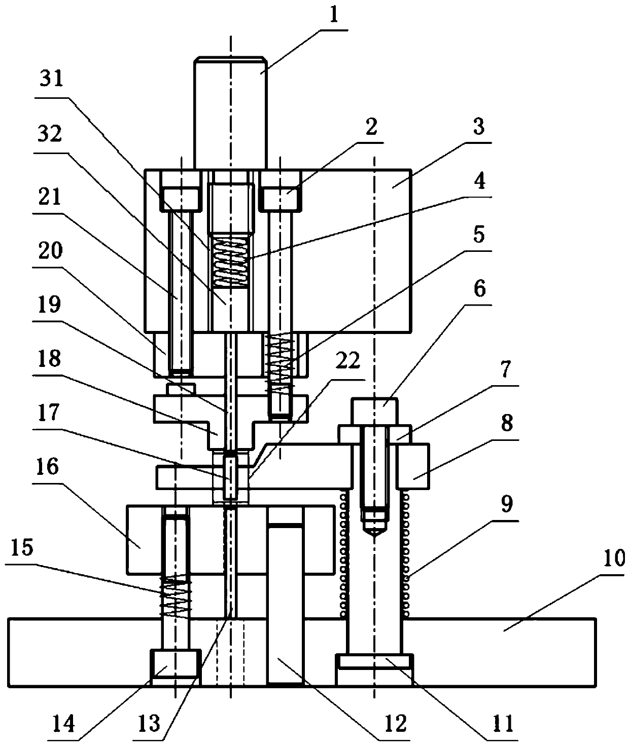 Cavity part machining tooling and machining method thereof