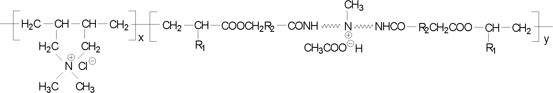 Method for preparing cationic poly(urethane-dimethyldiallylammonium chloride) color fixing agent