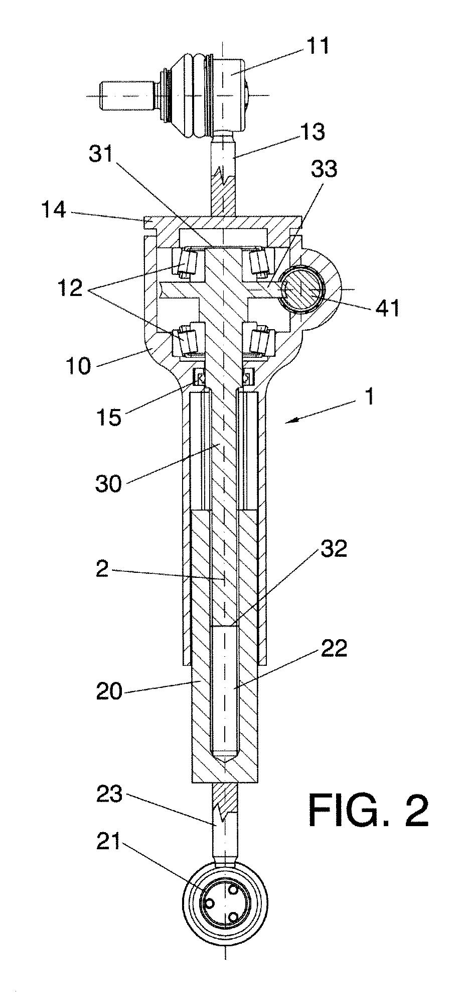 Variable length vehicle stabiliser and vehicle with the variable length stabiliser