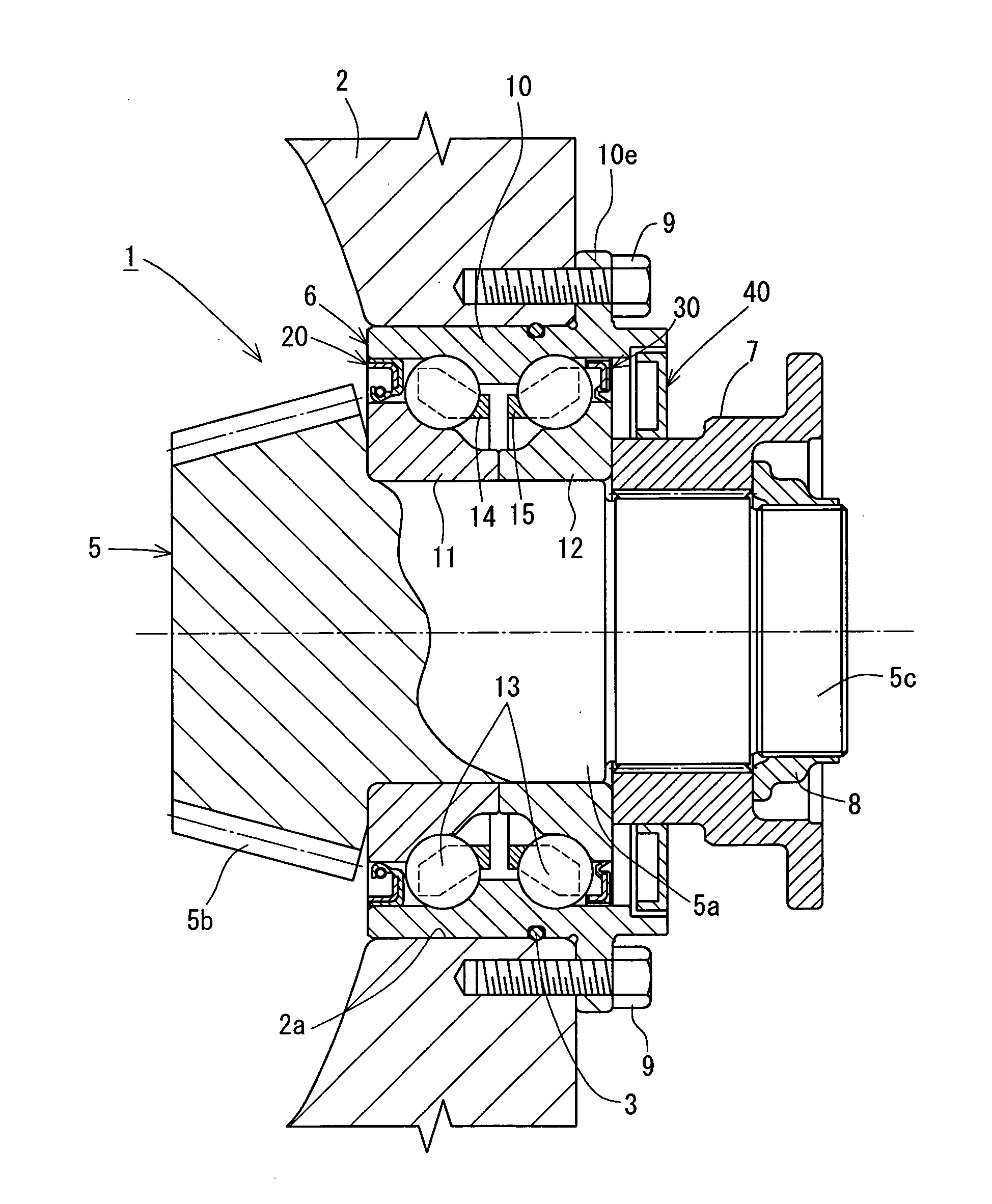 Bearing apparatus for supporting pinion shaft and pinion shaft support apparatus