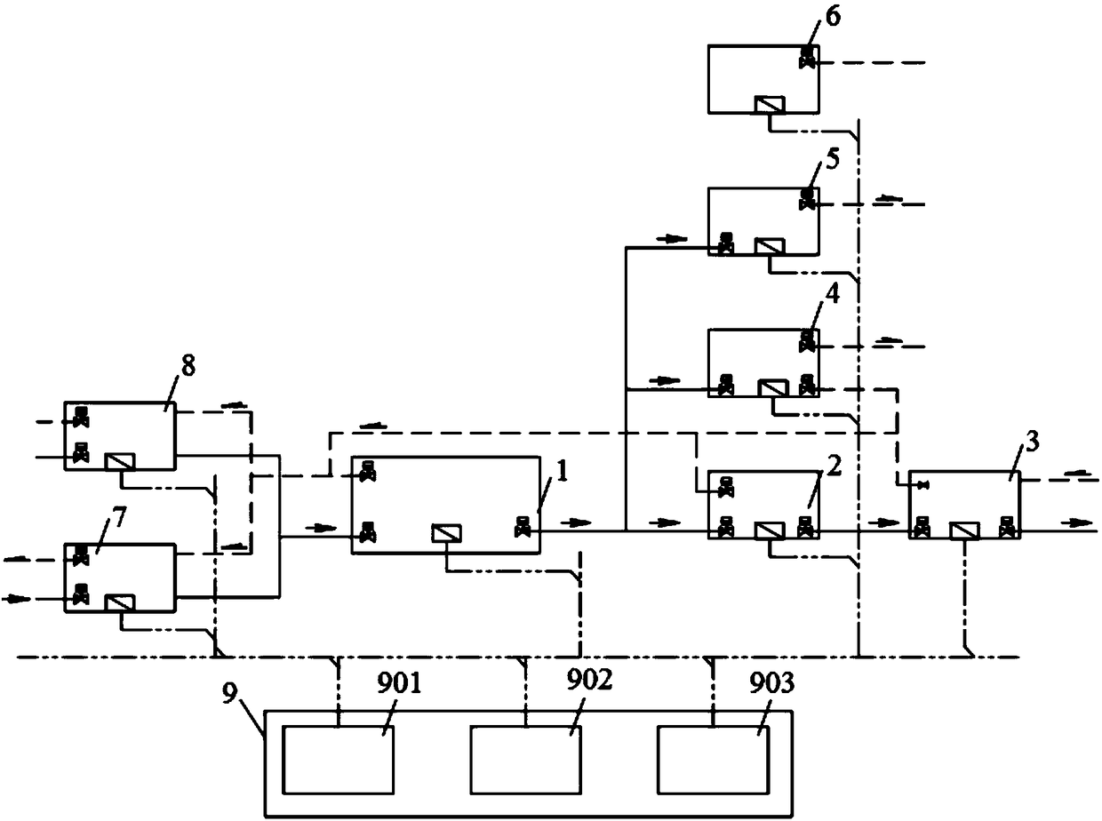 LNG fuel water refueling device