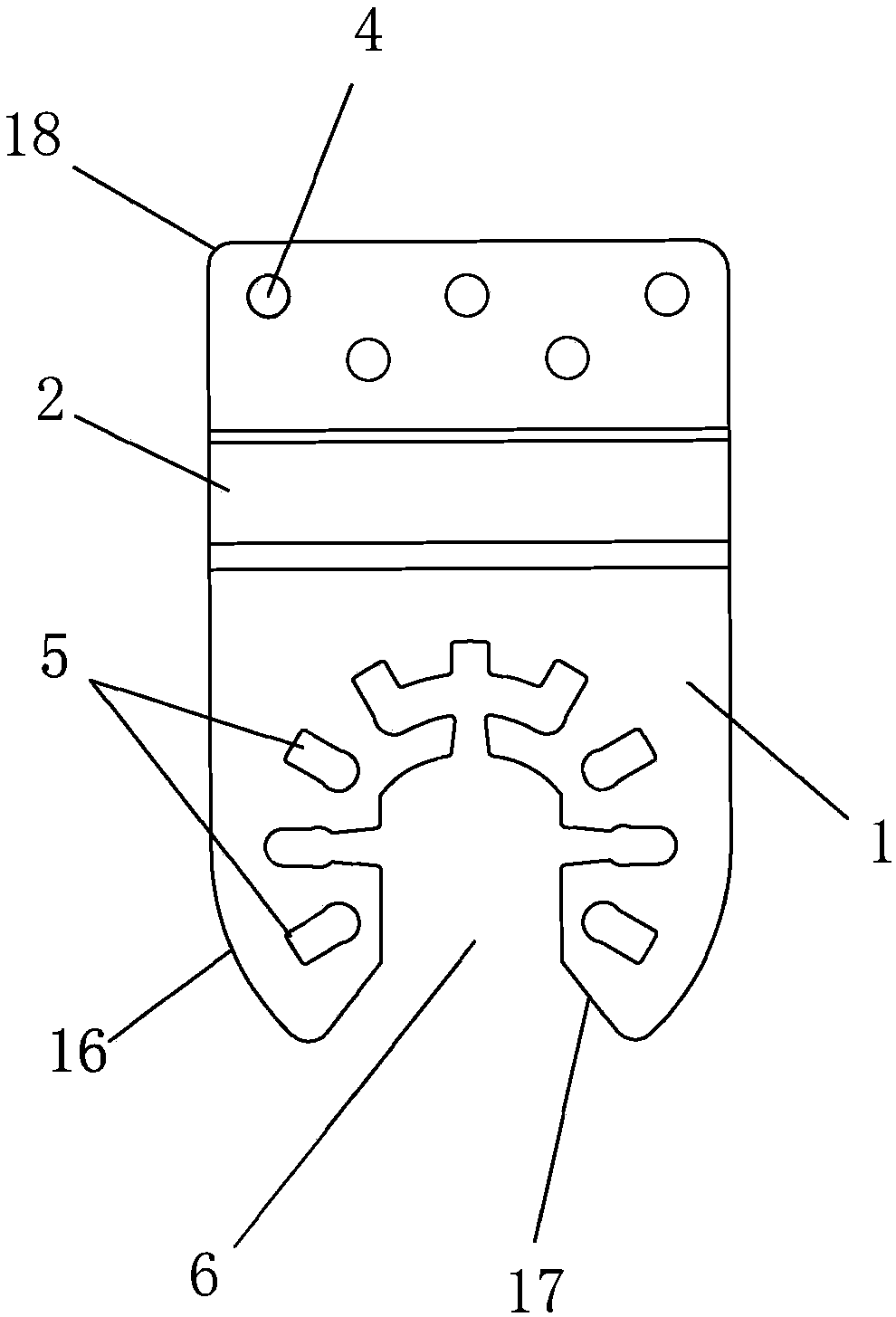 Process method of stamping forming of saw arm of swing saw