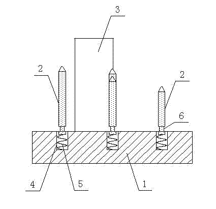 Measuring tool for detecting spiral lift of vibration absorber spring seat