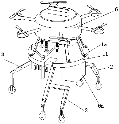 Multifunctional unmanned aerial vehicle undercarriage