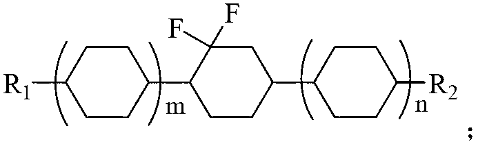 Preparation method of difluorocyclohexane liquid crystal compound