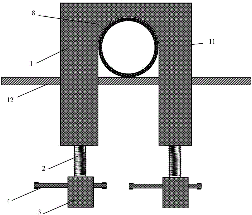 A pipe clamp device for fixing pipes or similar parts