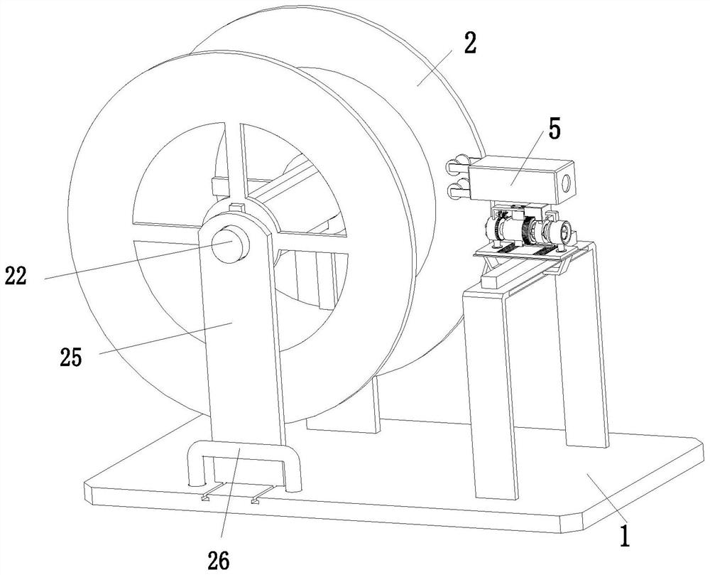 Electric wire and cable winding device
