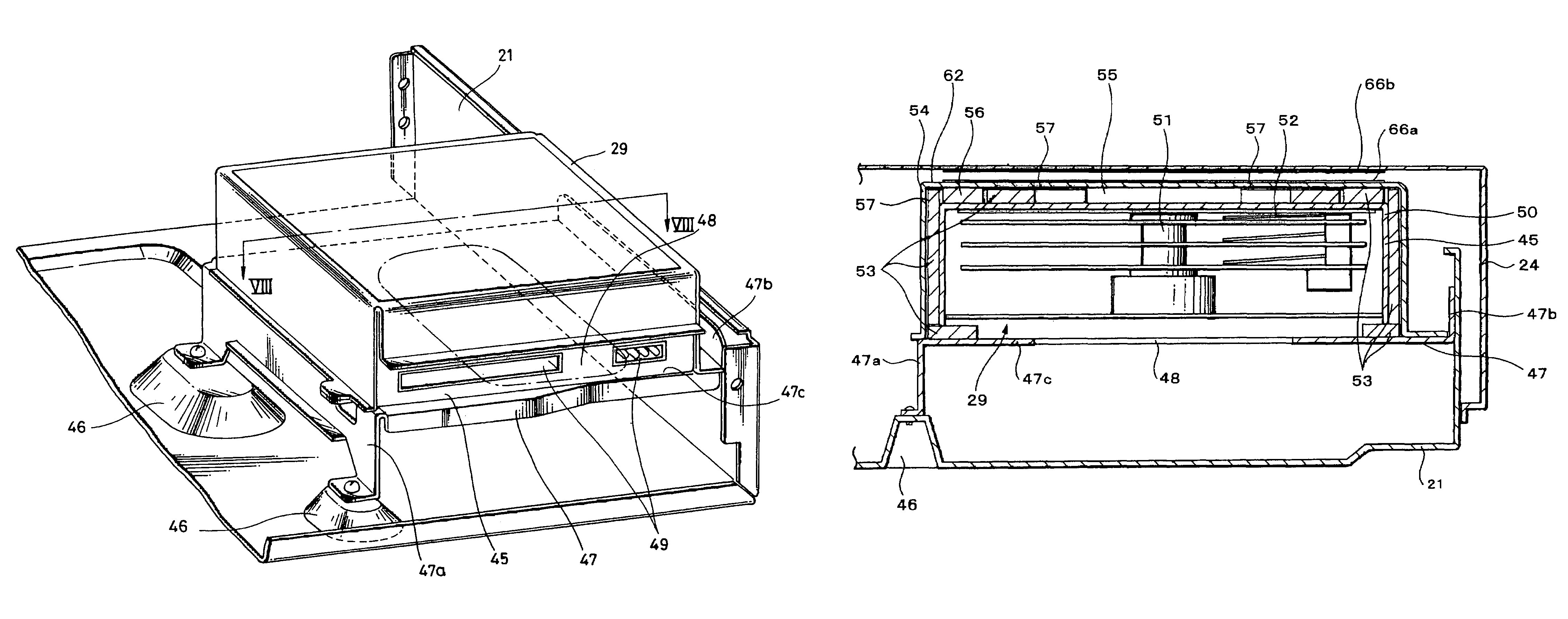 Electronic apparatus and hard disk drive housing apparatus