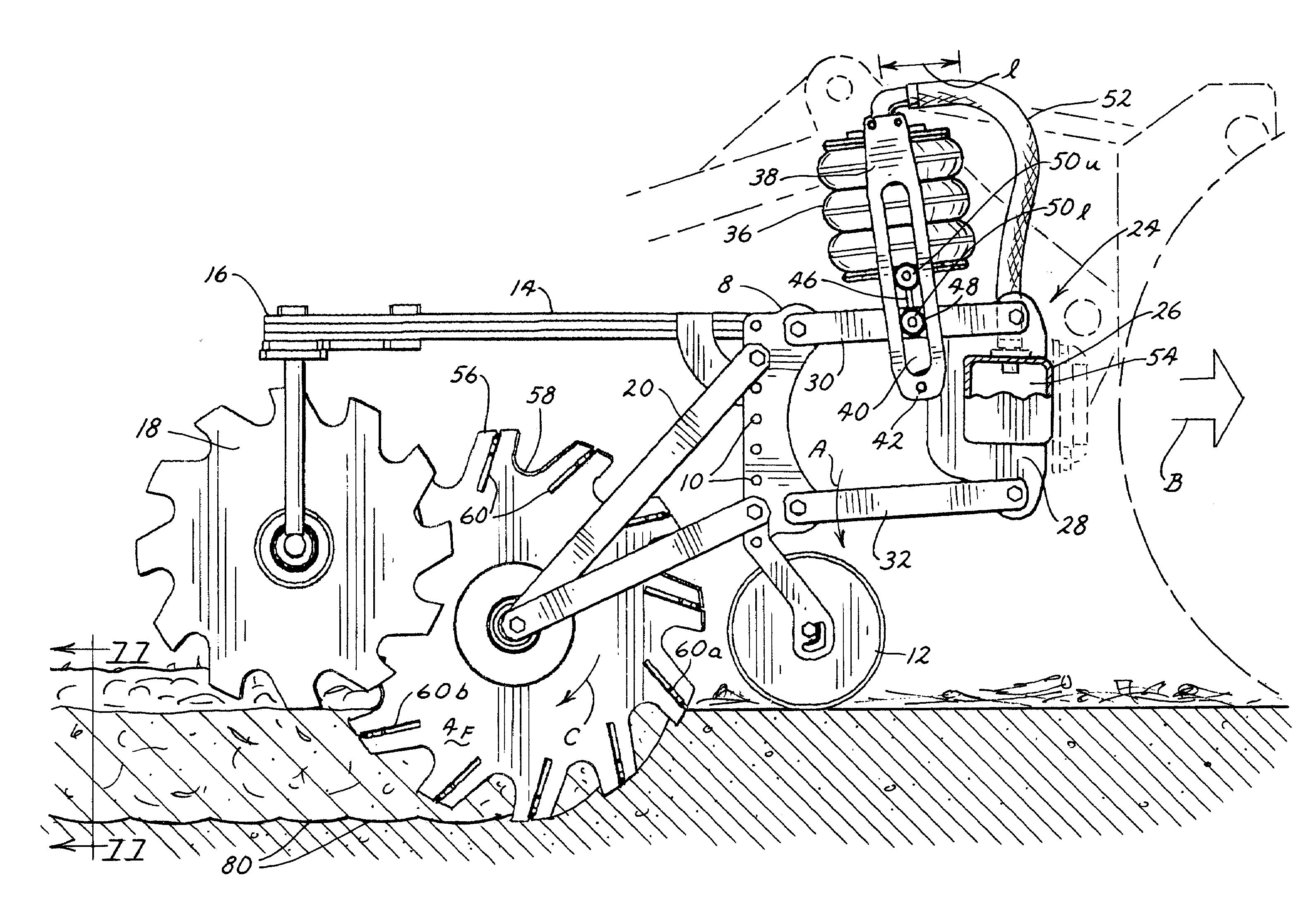 Zone tillage tool and method