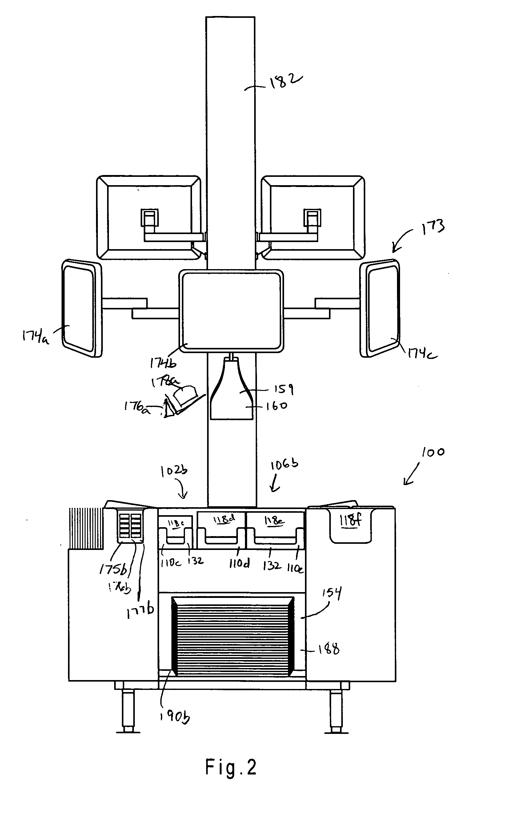 Device, system and method for assembling food orders
