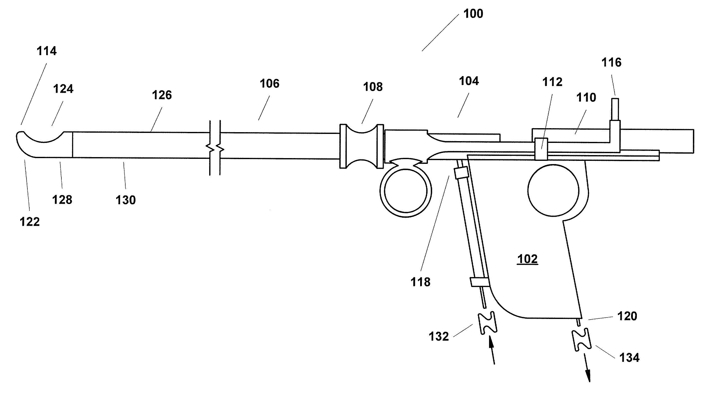 Resectoscopic device and method