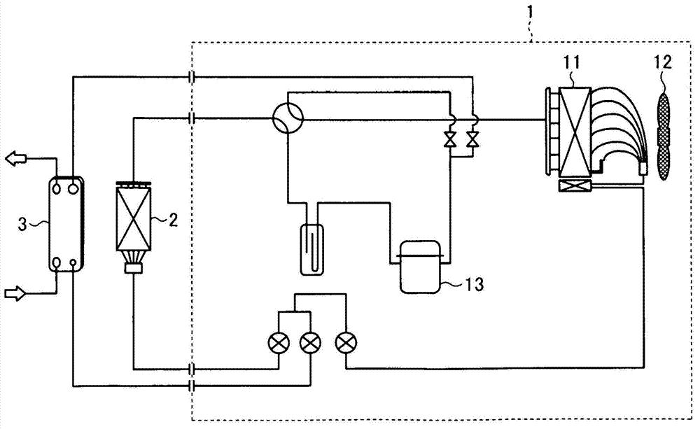 Refrigeration cycle apparatus and outdoor heat source unit