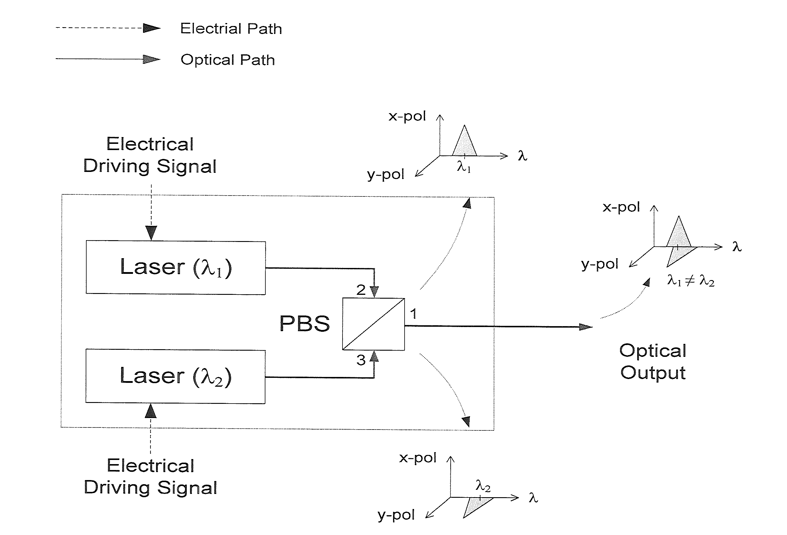 Directly-modulated multi-polarization optical transmitters