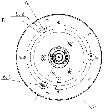 Glass kettle sealing and fixing structure and assembling method thereof