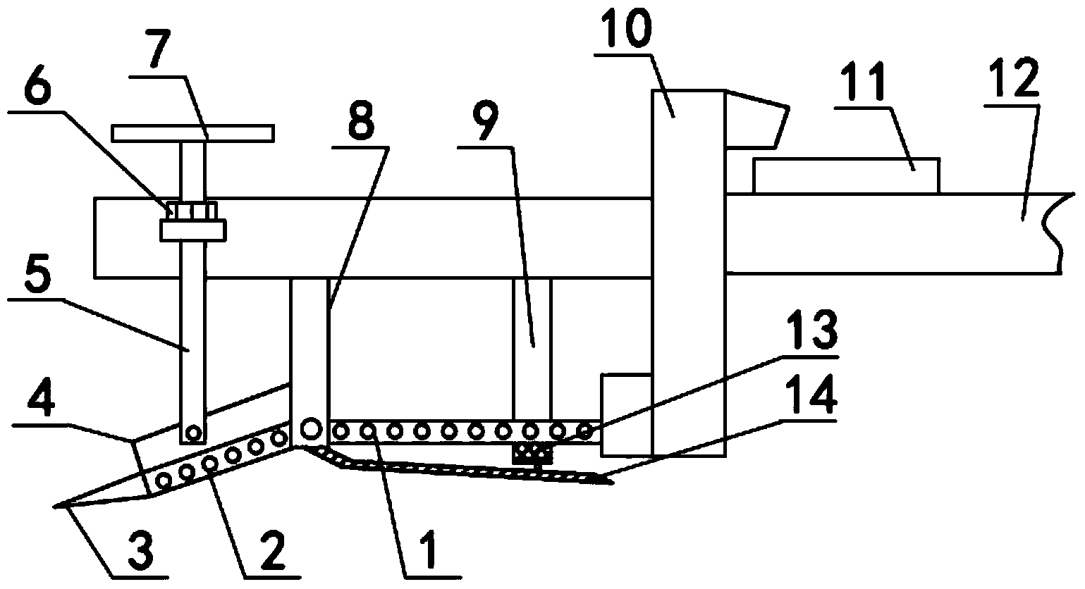 Portable excavation separation harvesting device for harvesting potatoes