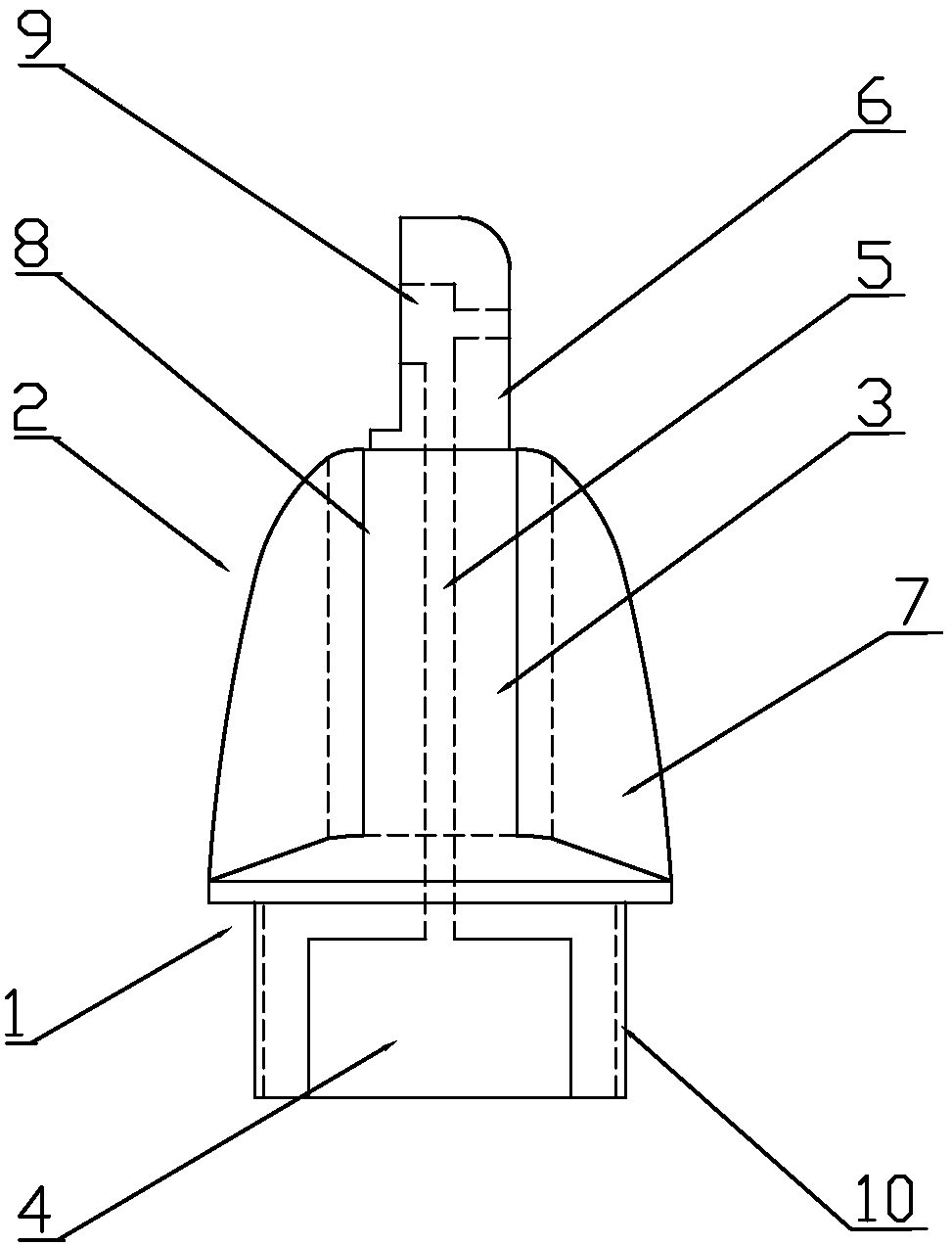 A precision forging forming process for the lamp body of a high-power LED floor lamp