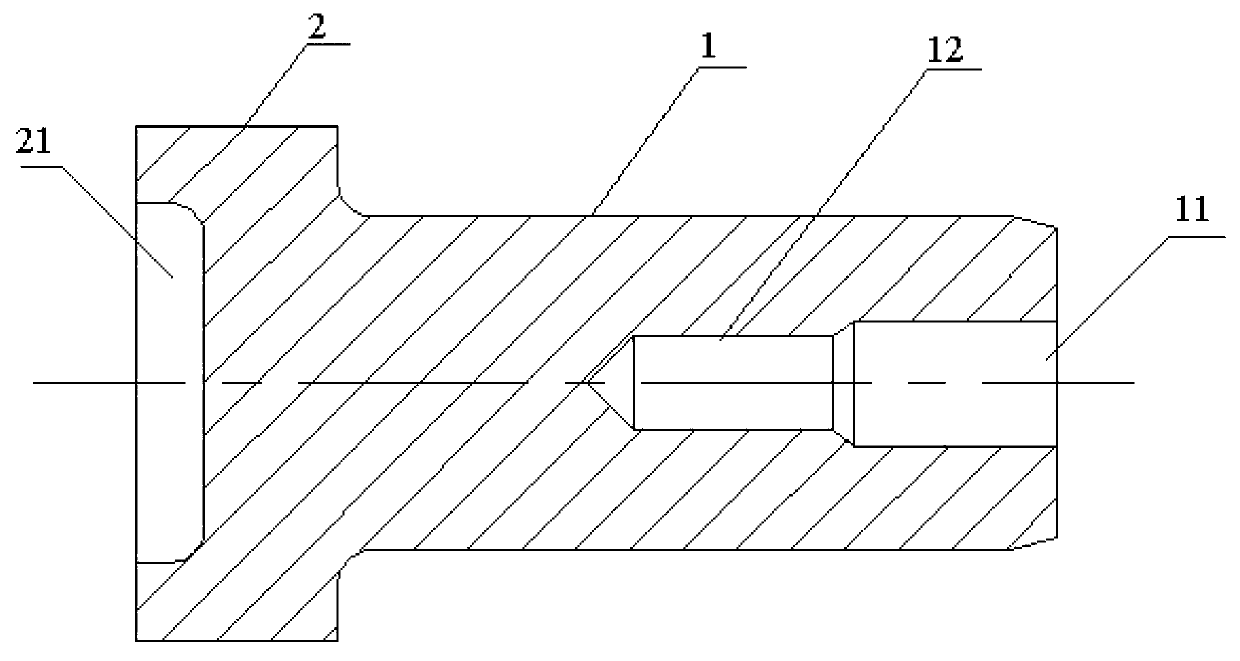 Anti-cracking machining method of small axial surface carburizing and hardening stepped shaft with end face provided with groove