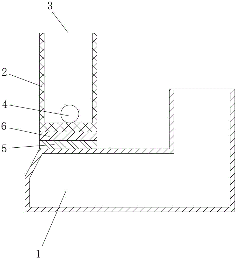 Detachable bank side water containing cup