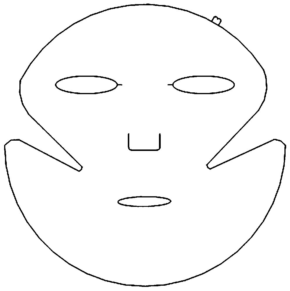 Soft skin-friendly lifting mask cloth