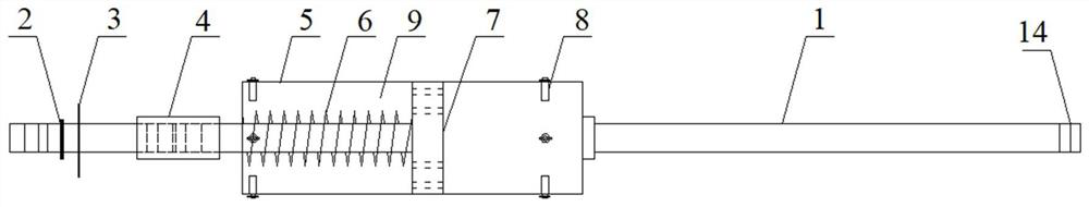 An energy-dissipating shock-absorbing bolt and its construction method