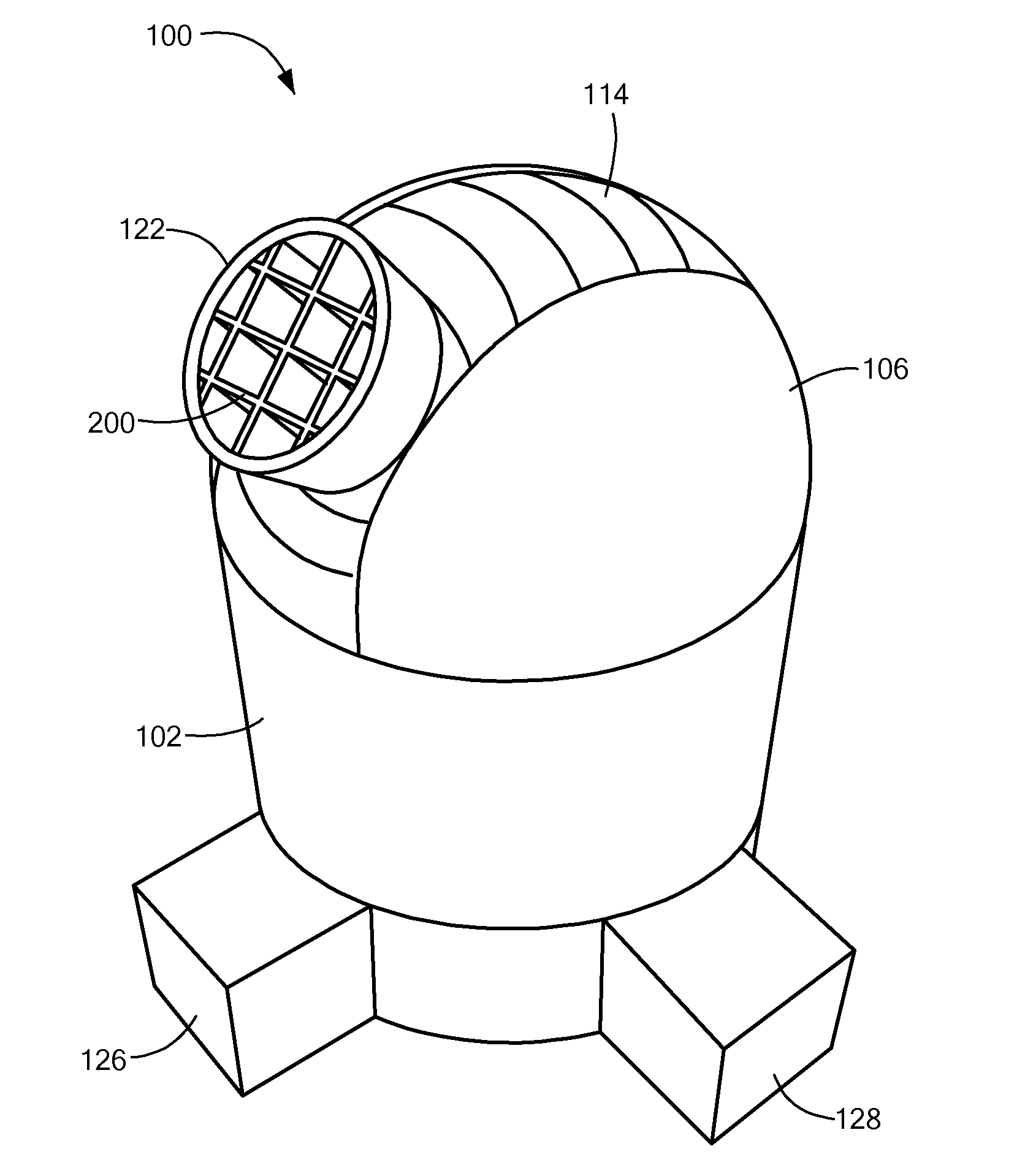 Navigation System with Monocentric Lens and Curved Focal Plane Sensor